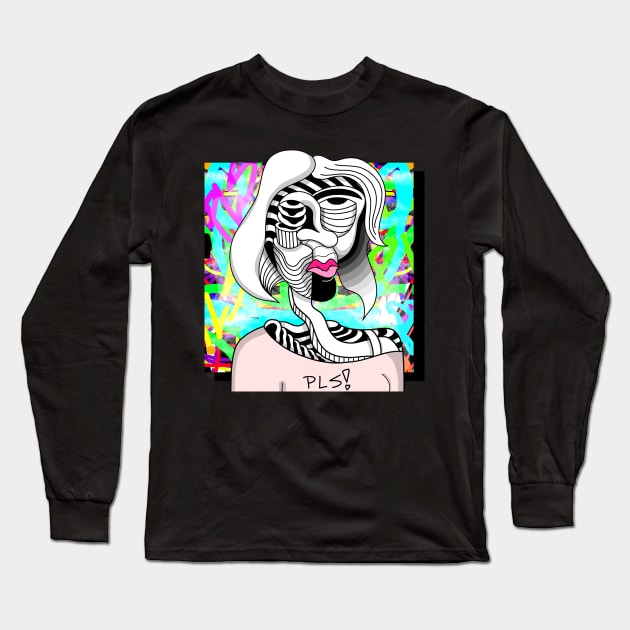 Abstract woman Long Sleeve T-Shirt by PLS